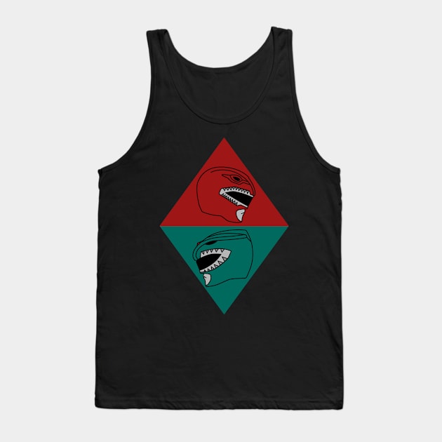 Tyranno vs Dragon Tank Top by mapreduce